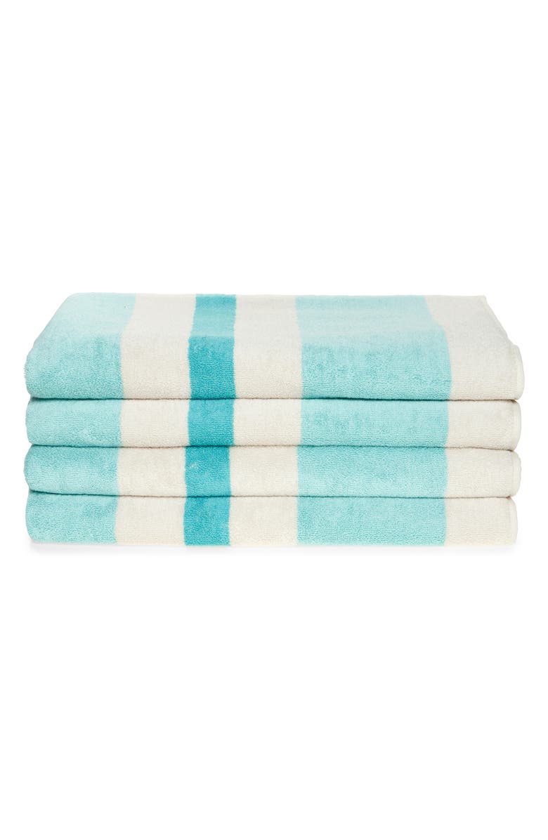 NORDSTROM RACK Set of 4 Horizontal Stripe Beach Towels, Main, color,