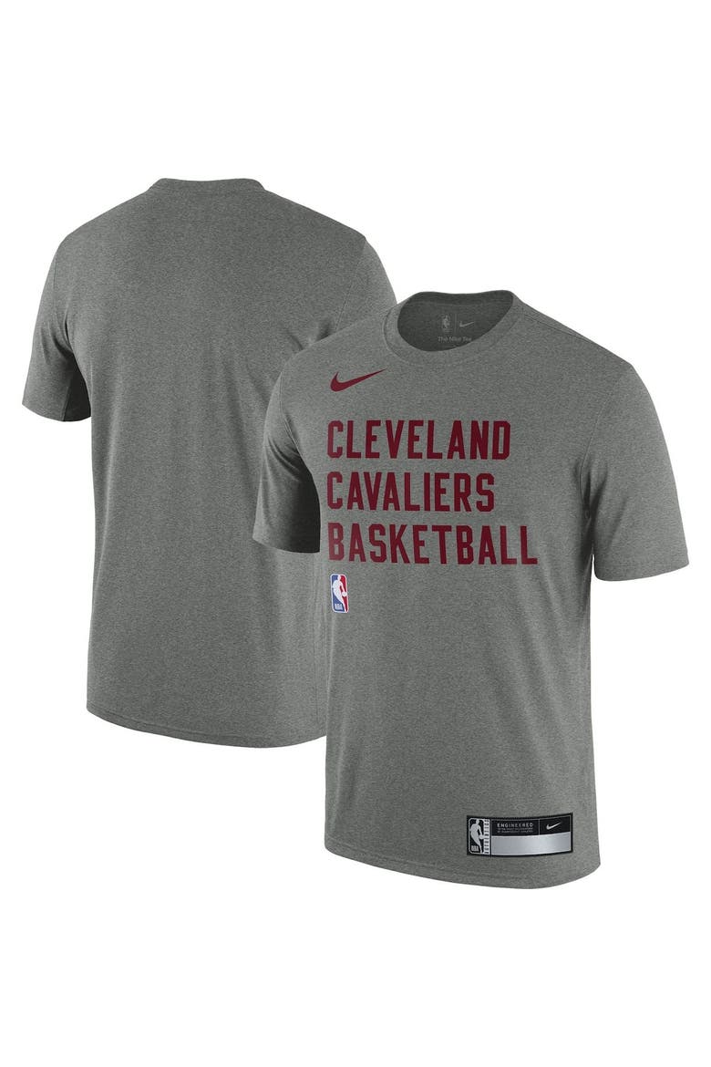 Men's Nike Heather Gray Cleveland Cavaliers 2023/24 Sideline Legend Performance Practice T-Shirt, Main, color, Heather Gray