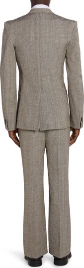 スーツ BOTTEGA VENETA SUITS (772438V3N70 7077) Bottega Veneta Knotted Melange One-Button Suit Jacket