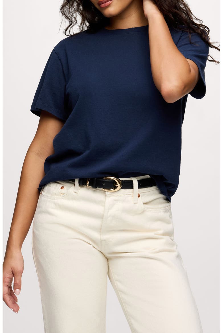 Everyday Cotton T-Shirt, Main, color, DARK NAVY