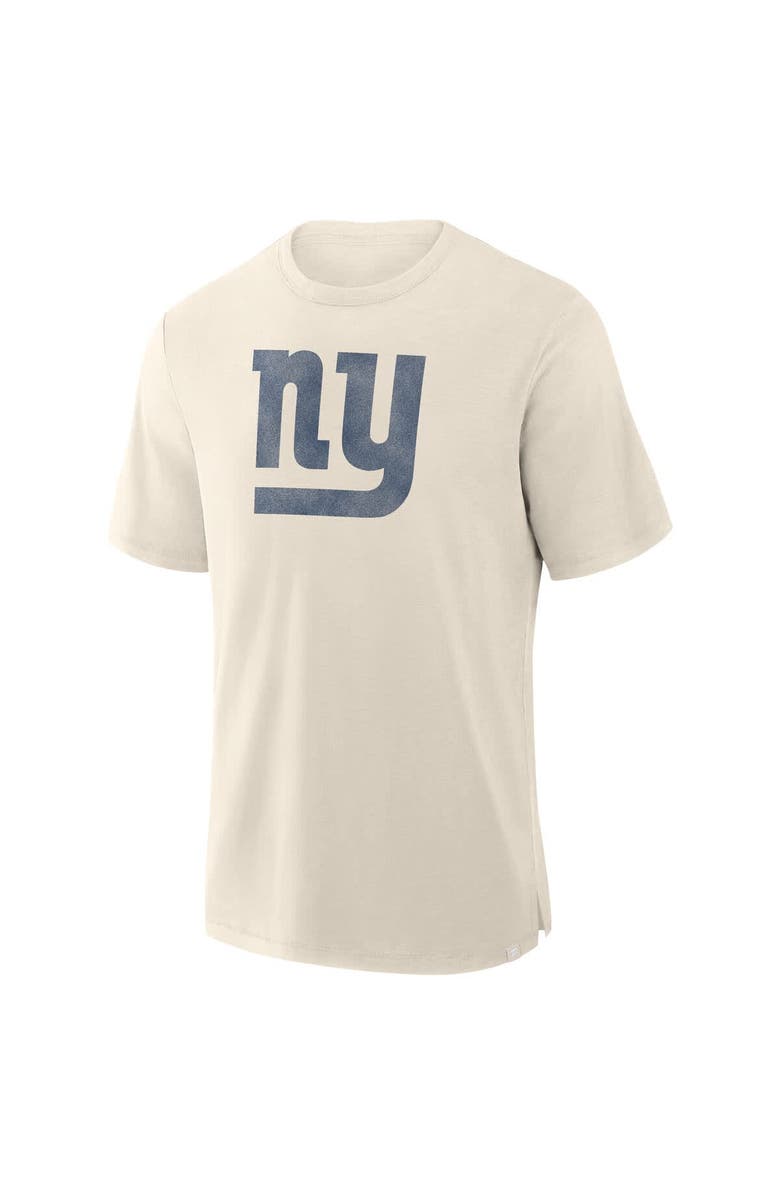 FANATICS Men's Fanatics  Cream New York Giants Slub T-Shirt, Alternate, color, Cream