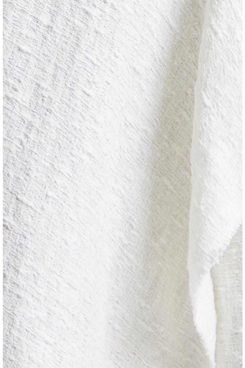 Mixed Media Cape Dress, Alternate, color, WHITE