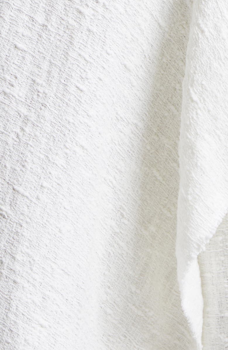 Diotima Mixed Media Cape Dress, Alternate, color, White