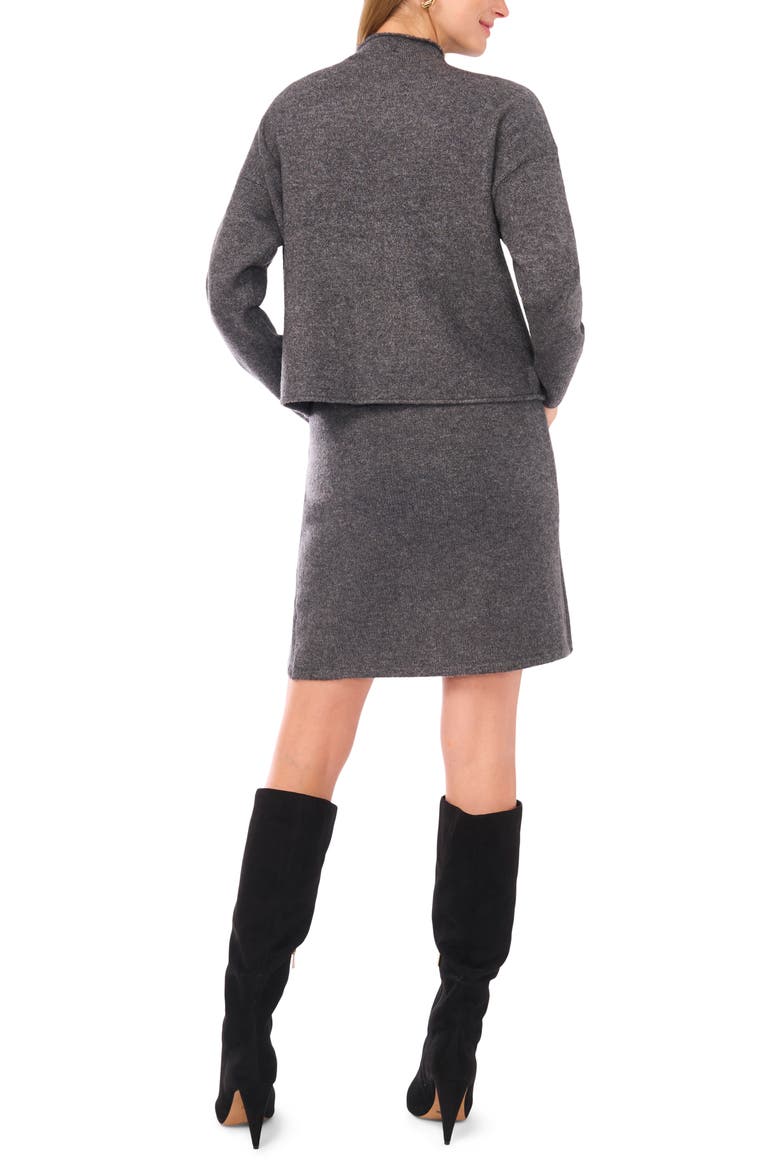 Mock Neck Sweater, Alternate, color, MEDIUM HEATHER GREY