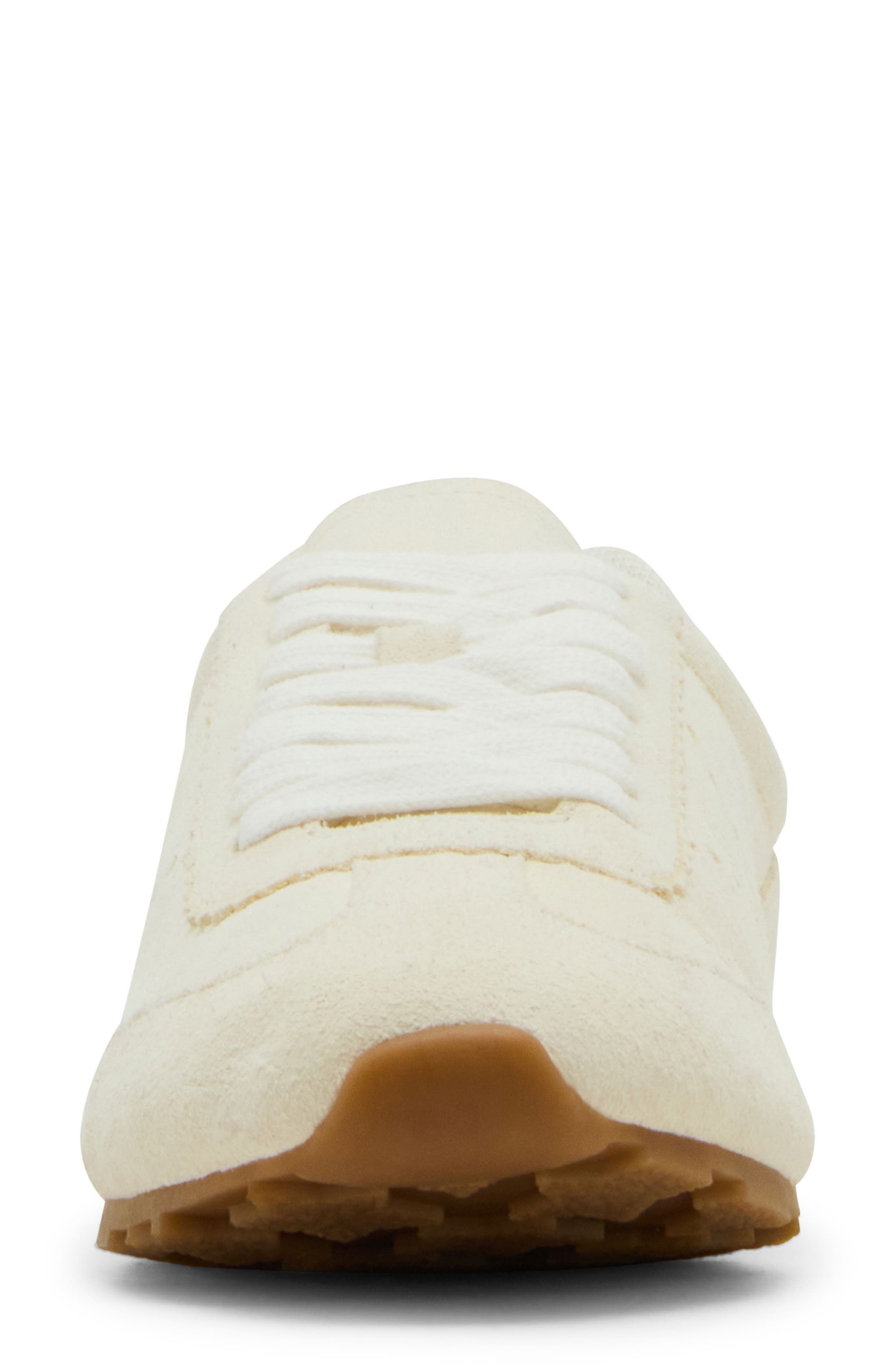 Carmen Waterproof Sneaker, Alternate, color, WHITE SUEDE