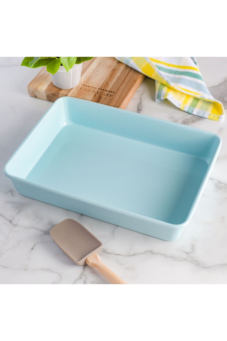 9in x 13in Carbon Steel Nonstick Rectangular Baking Pan, Alternate, color, Turquoise