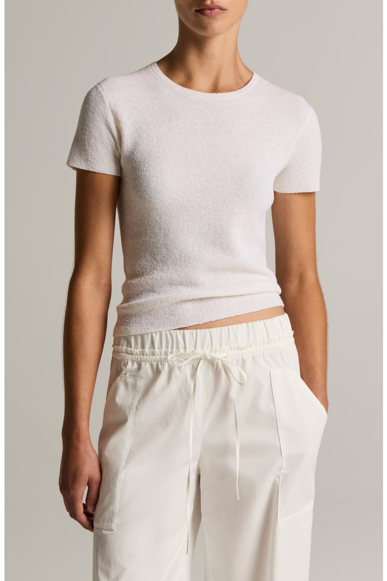 Texture Crewneck Sweater, Main, color, OFF WHITE