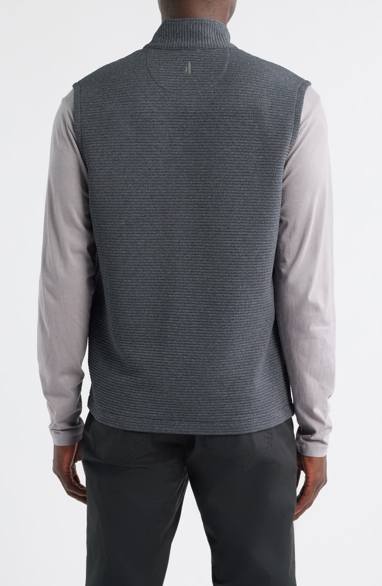 johnnie-O Reggie Performance Zip-Up Vest, Alternate, color, Washed Black