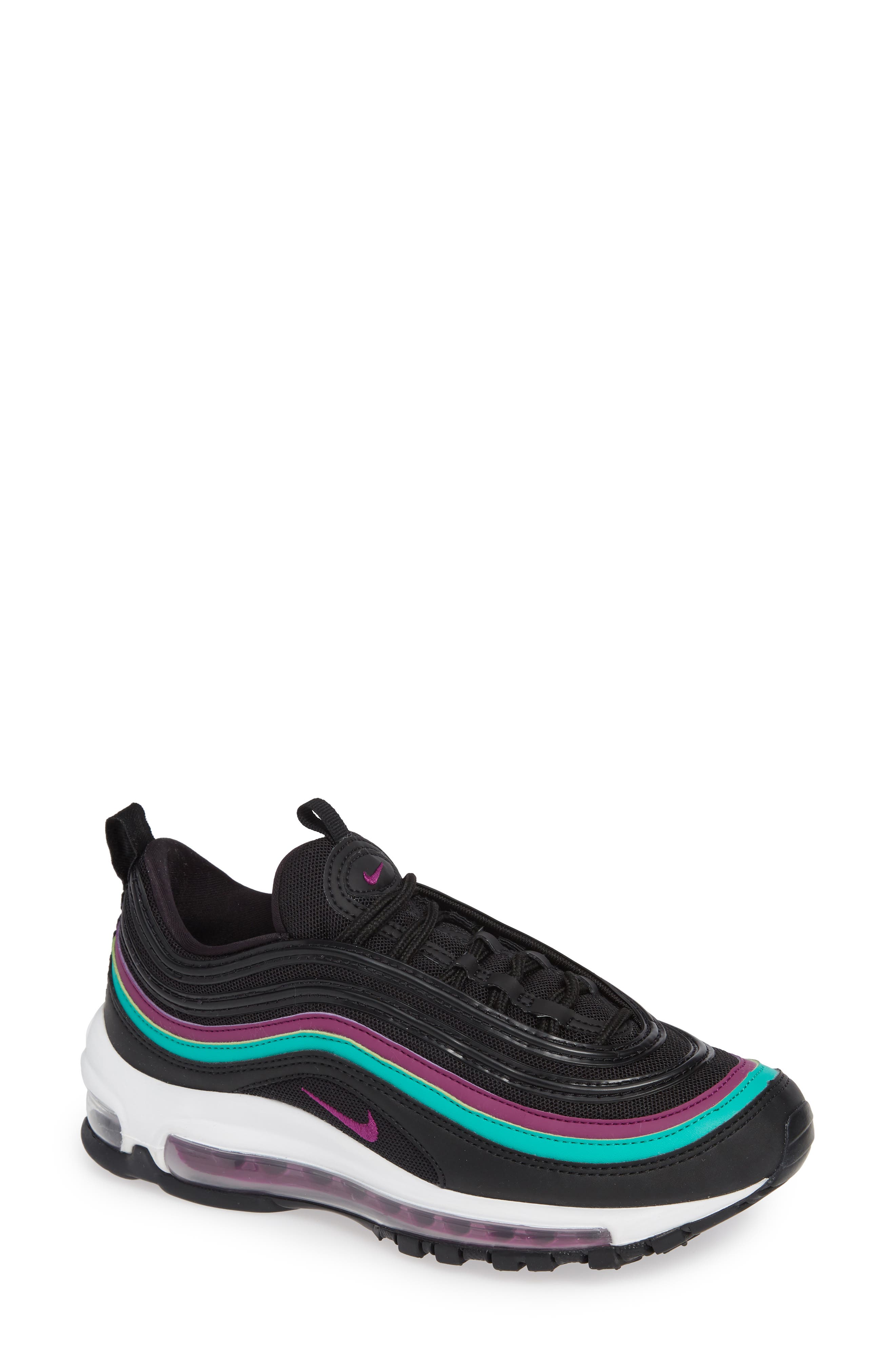 Air Max 97 Sneaker, Main, color, BLACK/ GRAPE/ EMERALD/ BLACK