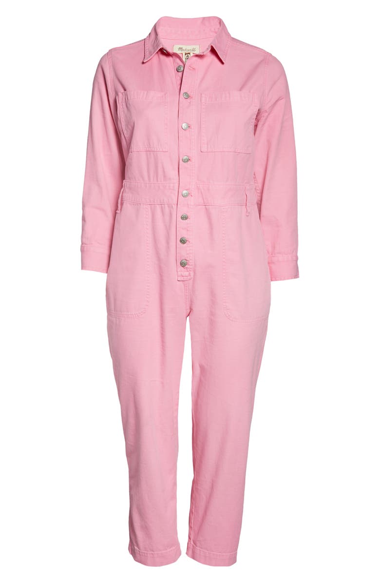 Madewell Garment Dyed Relaxed Coverall Jumpsuit, Alternate, color,