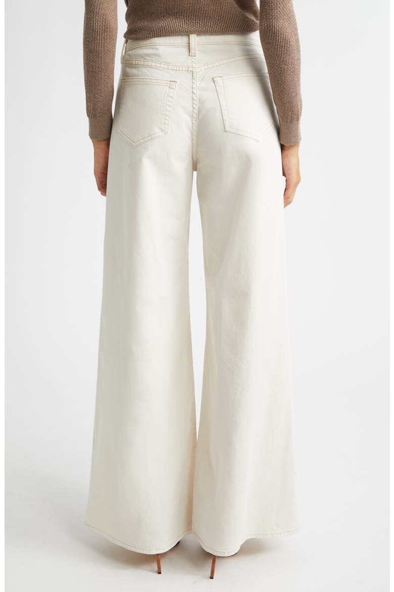 Beau High Waist Wide Leg Jeans, Alternate, color, MACADAMIA
