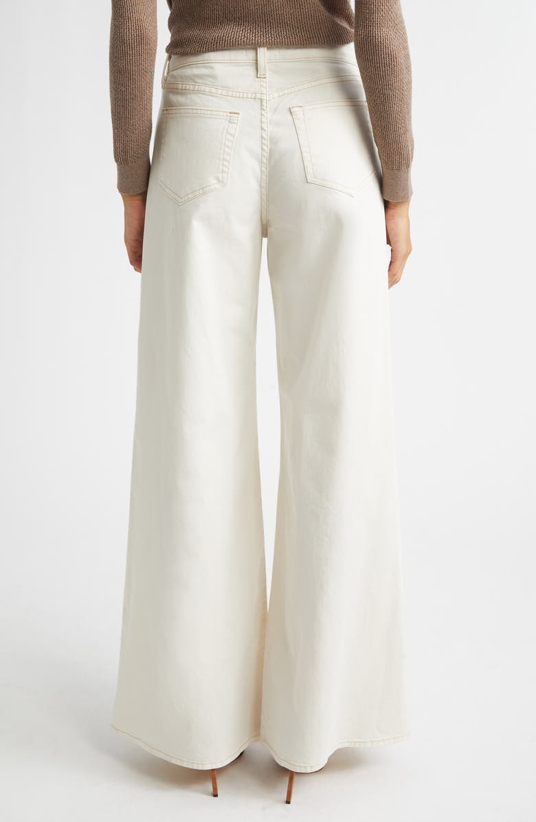 L'AGENCE Beau High Waist Wide Leg Jeans, Alternate, color, Macadamia
