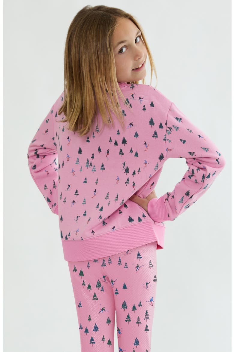 Kids' Little Cassia Cotton Blend Sweatshirt, Alternate, color, SKI PATROL