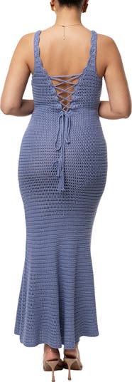 Halo Open Stitch Sleeveless Dress
