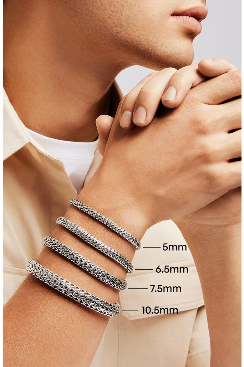 Icon Bracelet, 10.5mm, Alternate, color, DARKENED SILVER