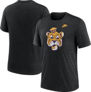 Nike Men's Nike Heather Black LSU Tigers Blitz Legacy Primary Tri-Blend T-Shirt