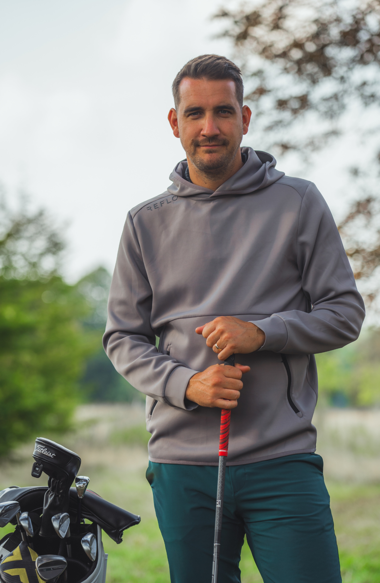 Reflo Tarim Recycled Performance Hoodie, Alternate, color, Warm Grey