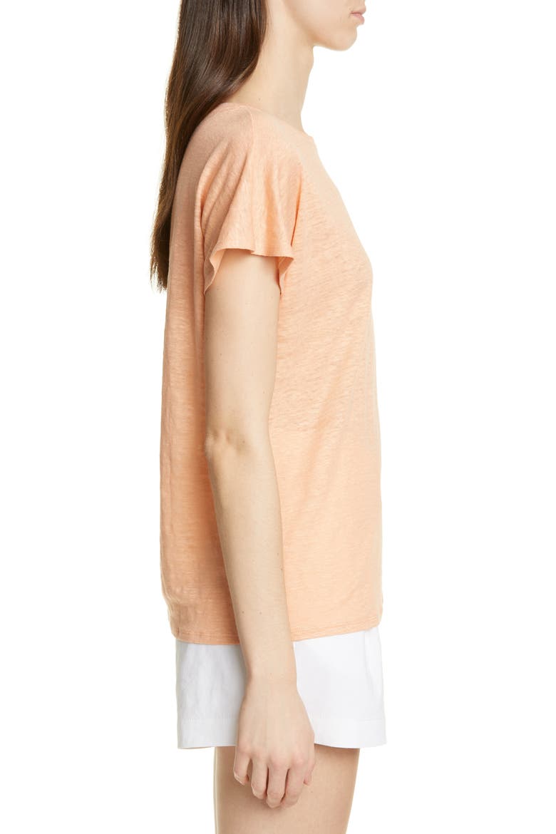 Linen Tee, Alternate, color, CORAL BISCUIT