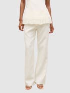 Pretty Lavish Verona Tweed Straight Leg Trousers