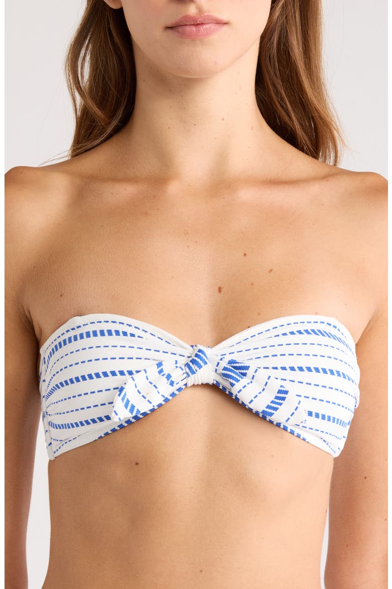 Ava Bandeau Bikini Top, Alternate, color, TIKI AZURE