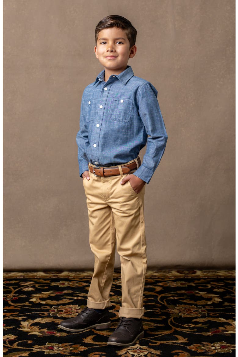 Kids' Organic Skinny Stretch Twill Chino Pant, Alternate, color, Skinny Stretch Khaki