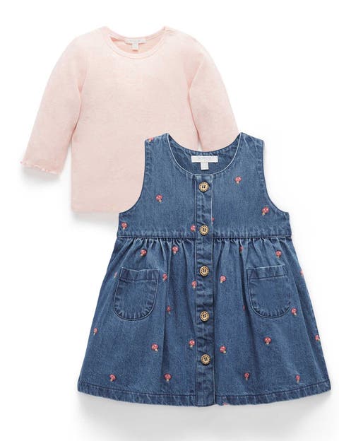 Embroidered Pinnie & Top Set