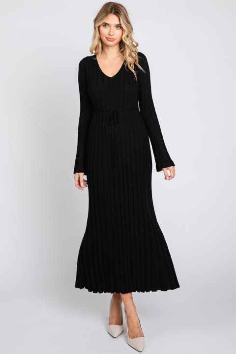 Ribbed Knit Maxi Dress