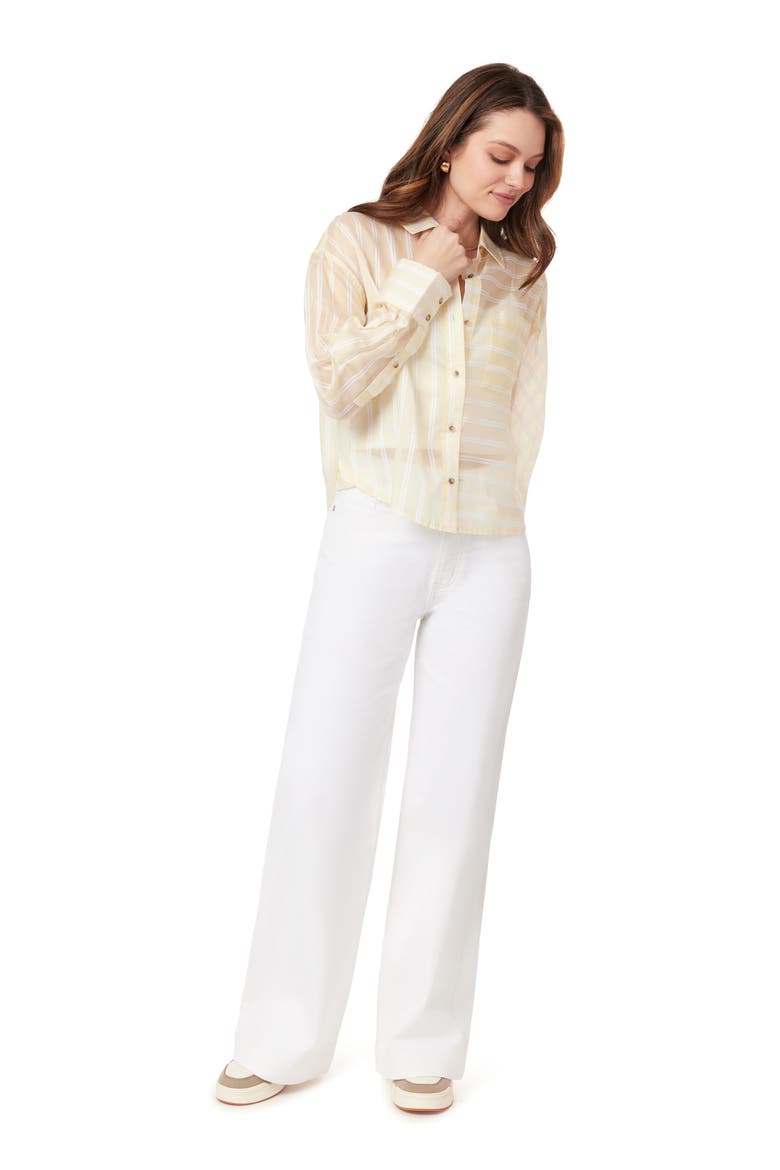 The Wave High Waist Straight Leg Jeans, Alternate, color, BLANC DE BLANC
