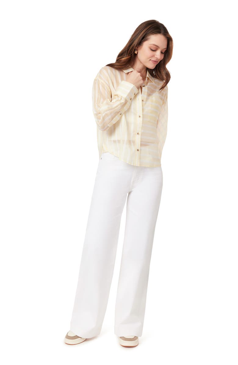 Scotch & Soda The Wave High Waist Straight Leg Jeans, Alternate, color, Blanc De Blanc