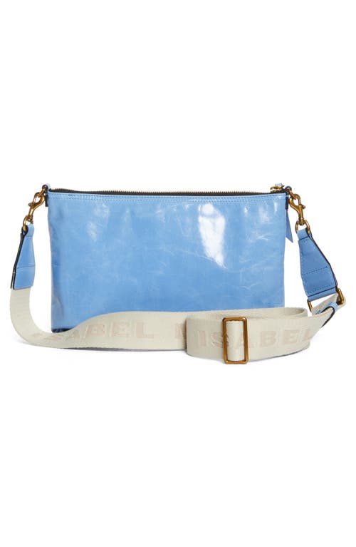 Isabel Marant Nessah Wardy Leather Crossbody Bag In Blue