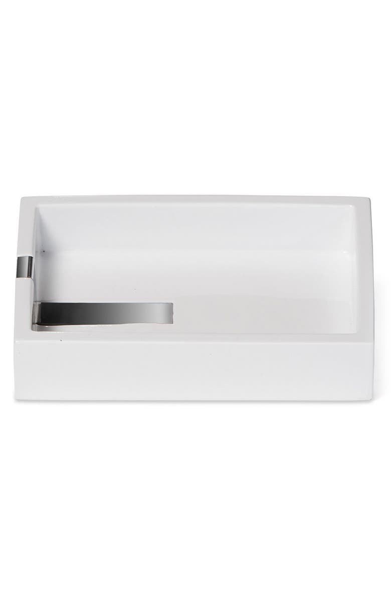 ROSELLI TRADING COMPANY Houston Street White Soap Dish, Main, color, White