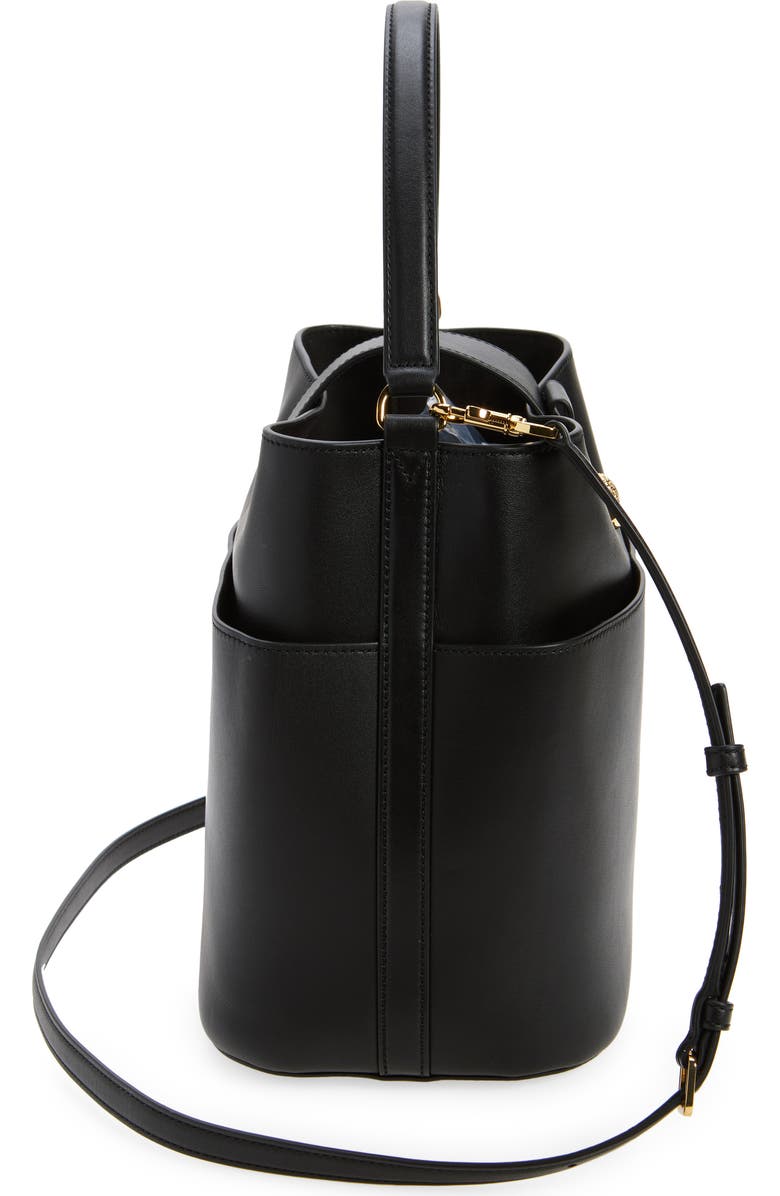 Veronica Beard The Crest Lock Leather Bucket Bag, Alternate, color,