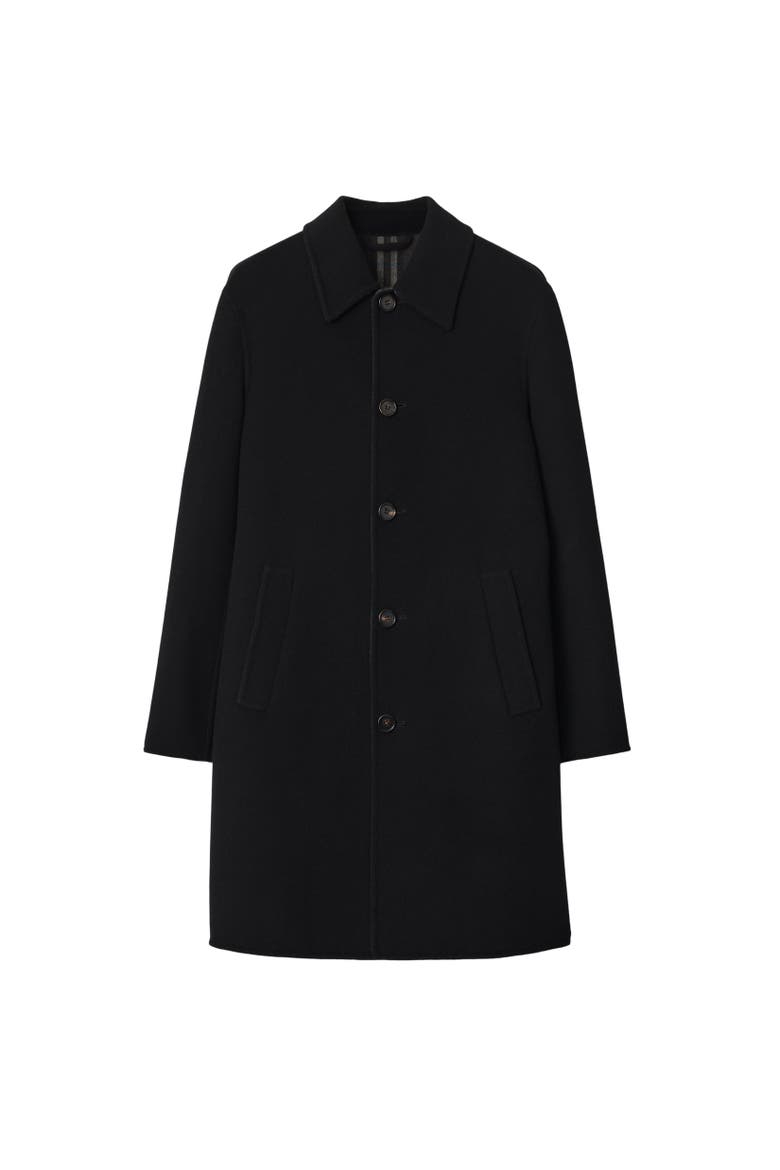 Mid-length Wool Car Coat, Alternate, color, Black/snug
