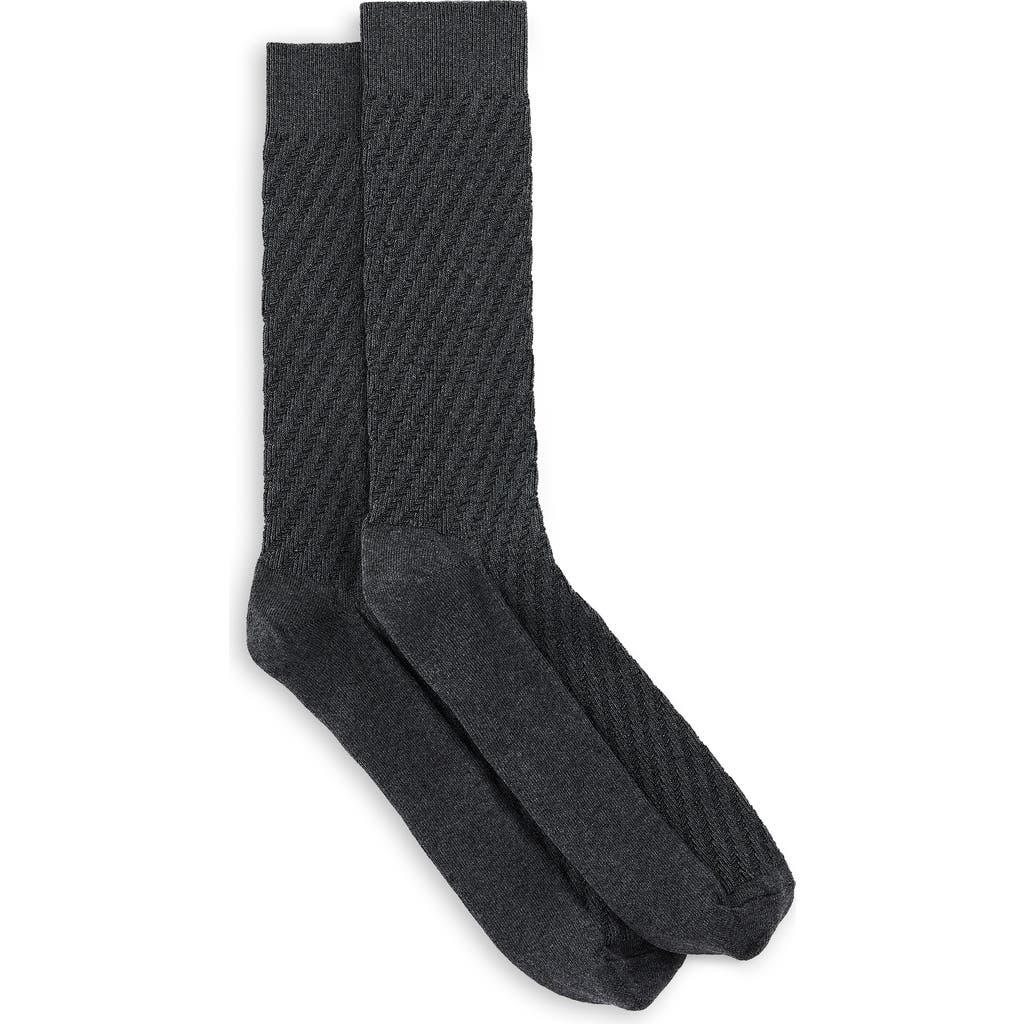 Harbor Bay By Dxl Big & Tall Continuous Comfort 2-pk Casual Socks In Gray