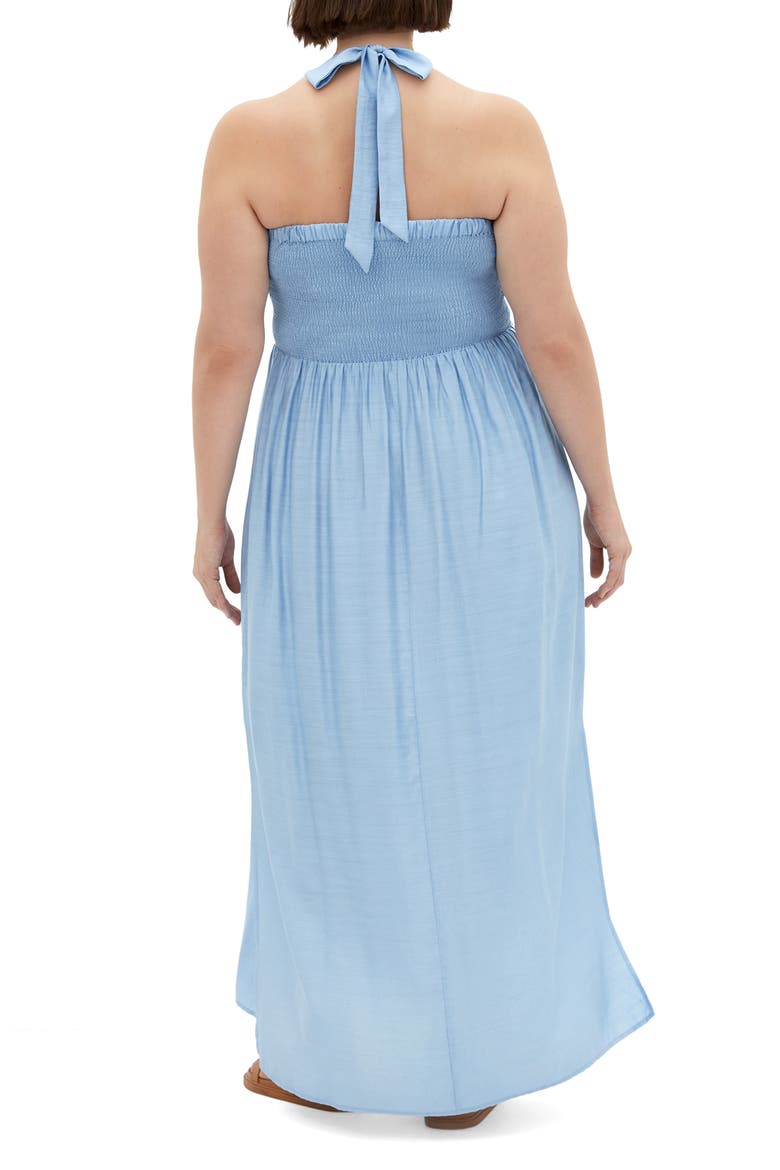 Peta Serene Convertible Strapless Maxi Dress, Alternate, color, BABY BLUE