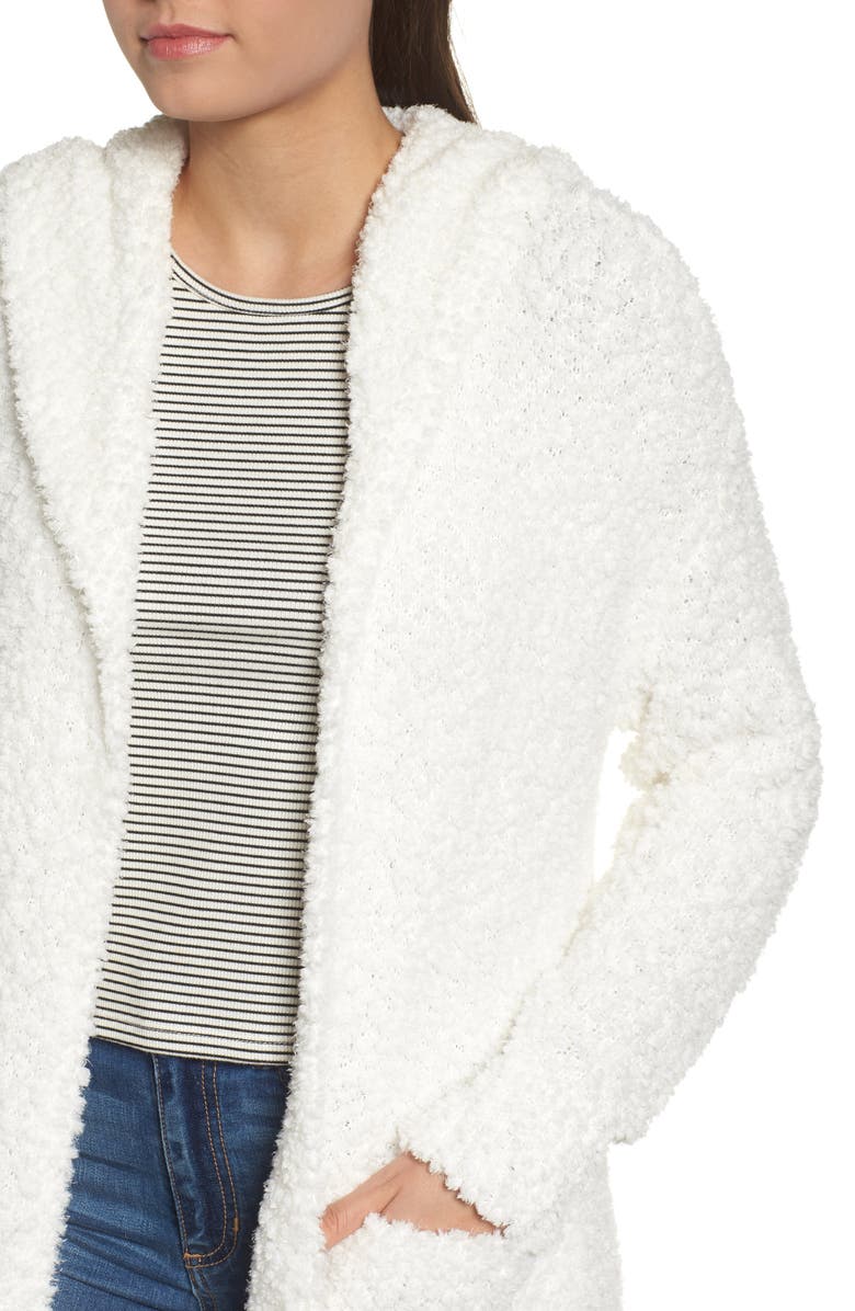 BP. Plush Hooded Cardigan, Alternate, color, 