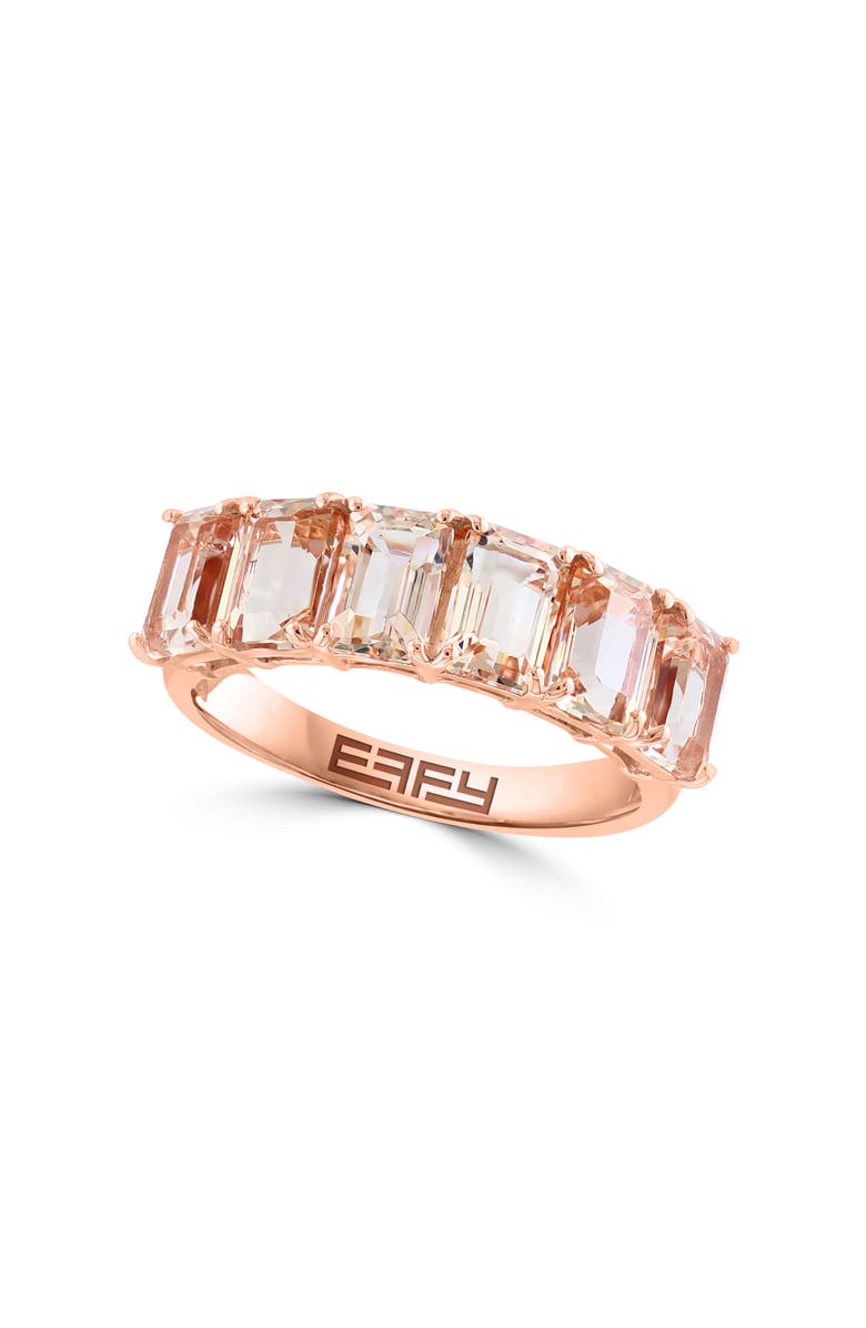 EFFY 14K Rose Gold Morganite Ring, Main, color,