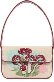 STAUD Tommy Beaded Shoulder Bag