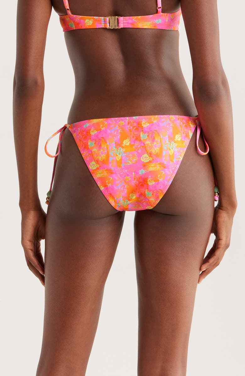 Kulani Kinis Side Tie Bikini Bottoms, Alternate, color, Sunrise Kiss