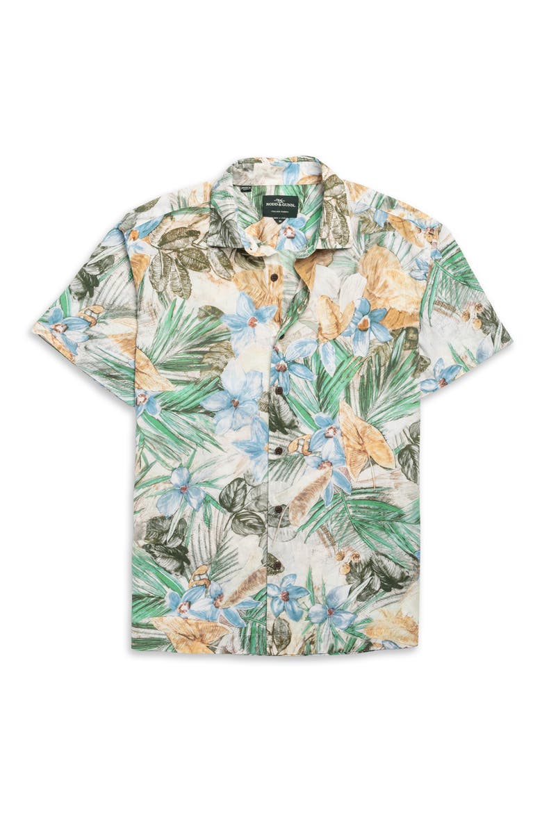 Otokia Tropical Short Sleeve Button-Up Shirt, Alternate, color, BOTANICAL