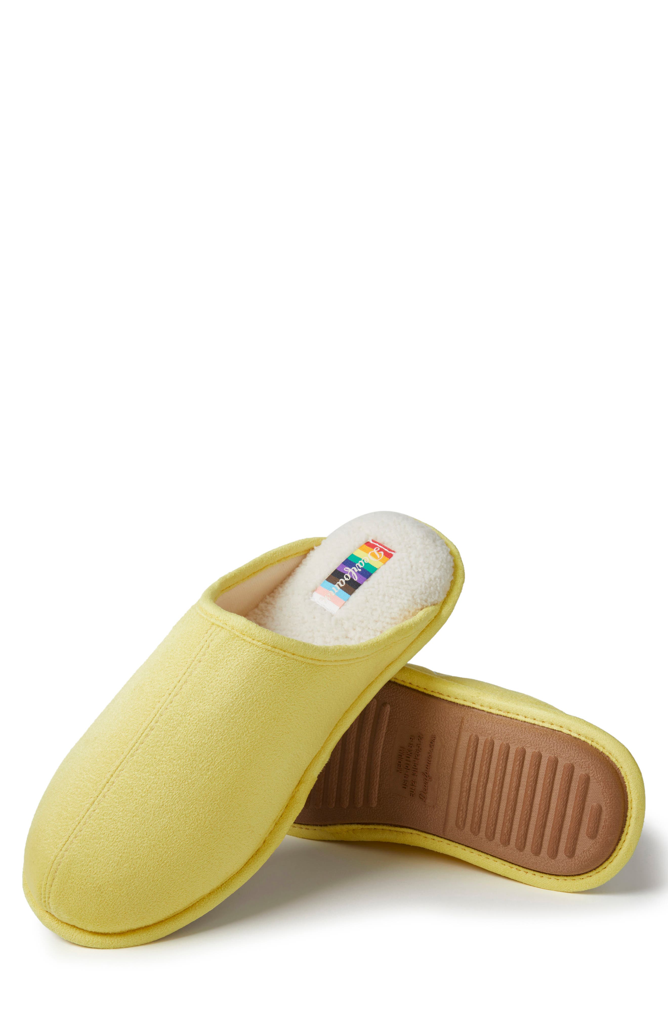 Riley Pride Scuff Slipper, Alternate, color, YELLOW