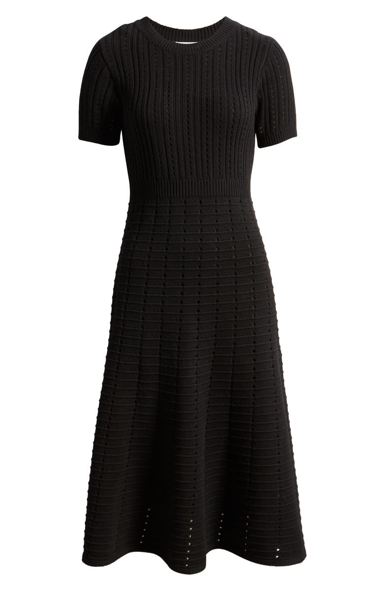 ZOE AND CLAIRE Mix Stitch A-Line Sweater Dress, Alternate, color, 