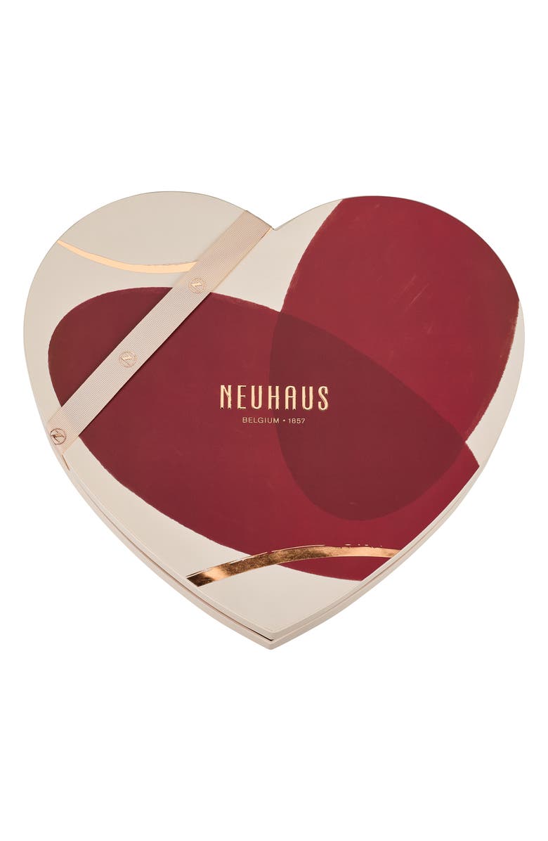 NEUHAUS Valentine Large Assorted Chocolate Heart Box, Main, color, Red