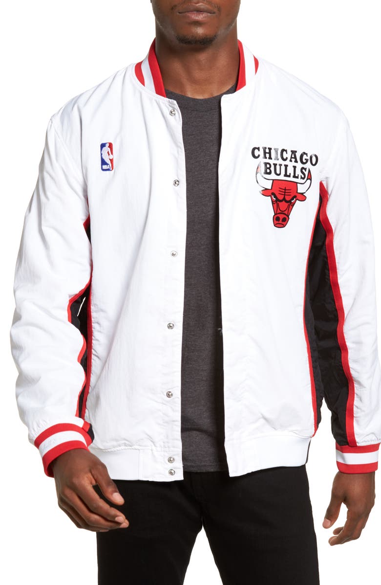 Mitchell & Ness 'Chicago Bulls' Authentic Warm Up Jacket, Main, color, 