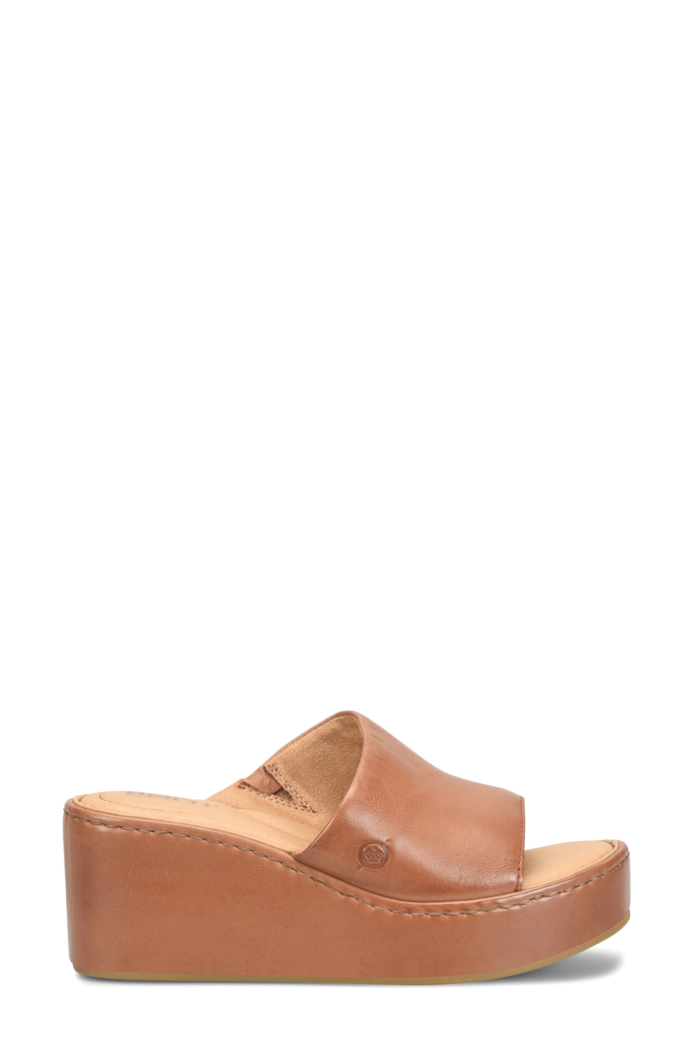 Børn Shilo Platform Sandal, Alternate, color, Brown Leather