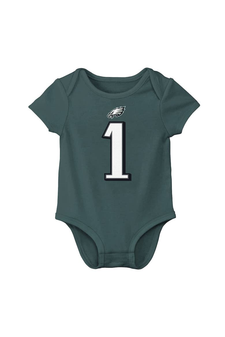 Infant Nike Jalen Hurts Midnight Green Philadelphia Eagles  Player Name & Number Bodysuit, Alternate, color, Green
