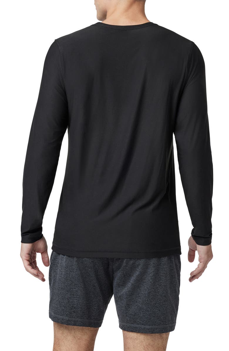 Vuori Long Sleeve Strato Tech Tee, Alternate, color, Black