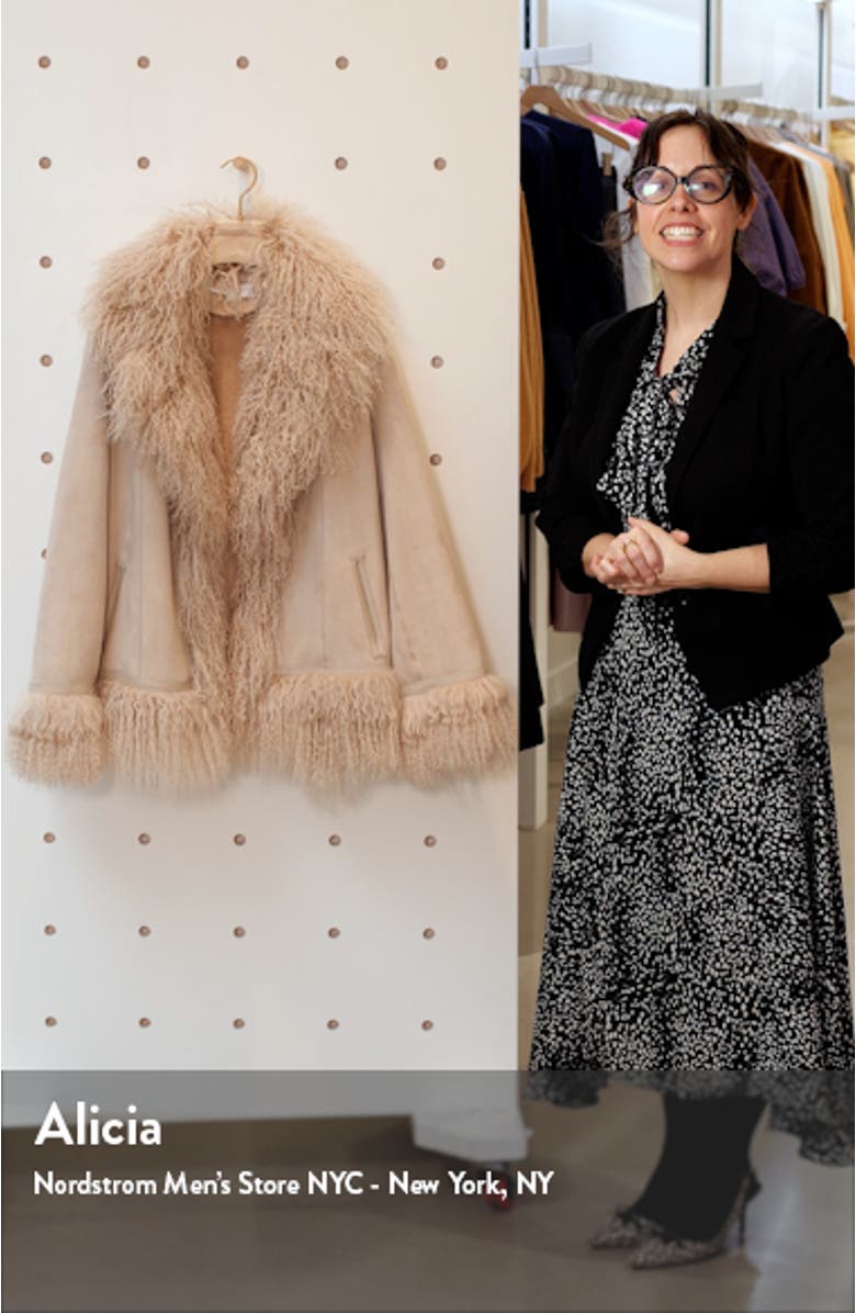 Bon Genuine Shearling Trim Jacket, sales video thumbnail