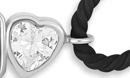Shymi Cubic Zirconia Corded Slider Bracelet