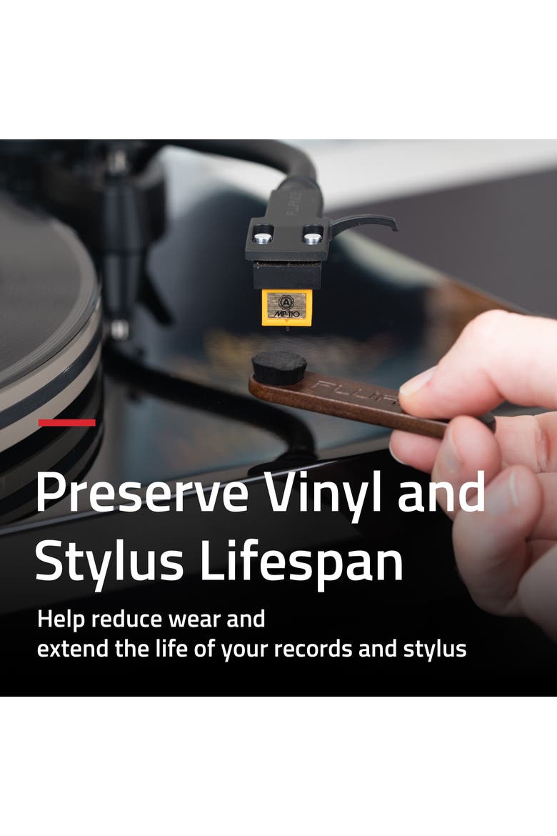 Vinyl Record Cleaning Kit with Velvet Record Brush and Stylus Brush, Alternate, color, Natural Walnut